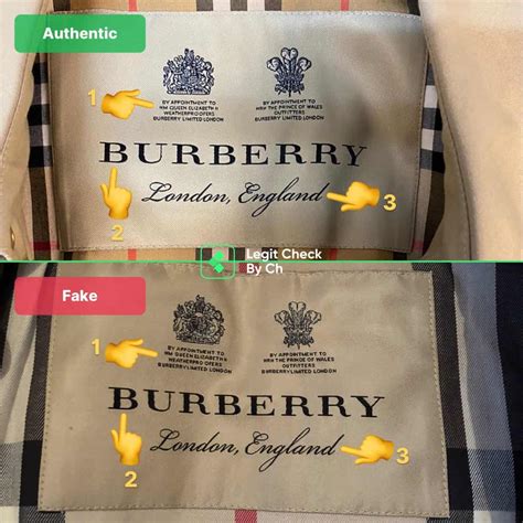 vintage burberry real or fake|how to check burberry authenticity.